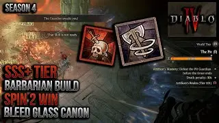 60 second PITs 💪 and 1 second BOSSES? 👀 FULL DPS Whirlwind Bleed build for Barbarian in Season 4❗