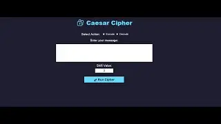 CAESAR CYPHER ENCRYPTOR PROJECT