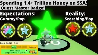 Spending 1.4+ Trillion Honey on Supreme Star Amulets! + Quest Master! - Roblox Bee Swarm Simulator