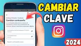 ✅ Como Cambiar la Contraseña de mi INSTAGRAM en 2024 / CAMBIAR CLAVE INSTAGRAM