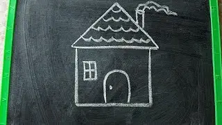 House drawing/How to draw a small house step by step/kids drawing