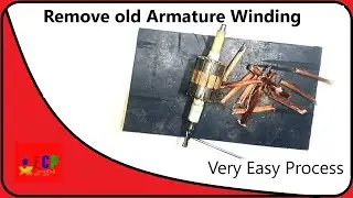 how to remove old armature winding of drill machine