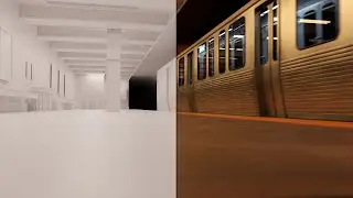 I attempted to make a subway station in 3D