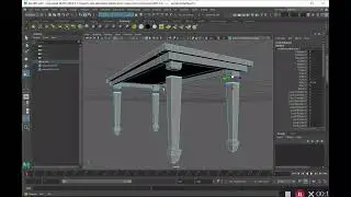 08 Maya basics - box-modeling a table - detach, bridge tool