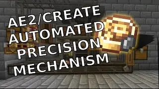 Create Mod Precision Mechanism Auto-crafting with AE2