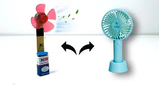 Portable Mini Fan || Portable पंखा बनाओ घर में || mini Fan ||  Under 40 ₹