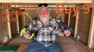 DIY Custom Van Hightop Build Day 9 - Bed Platform and Spray Foaming Gaps