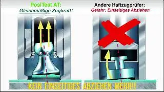 PosiTest AT Hatfugprüfgerät: GLEICHMÄSSIGE Zugkraft! Automatic Adhesion Tester zur #Abreißprüfung