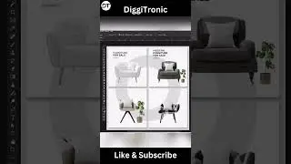 Creative Furniture Carousel Design in Photoshop | From Sketch to Stunning Visuals  