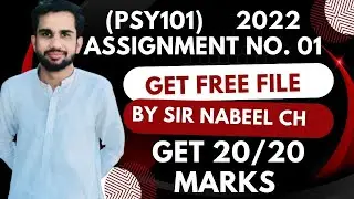PSY101 ASSIGNMENT No. 01   SEMESTER FALL 2022