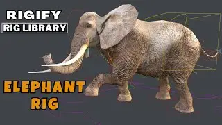 Create Elephant Rig with Rigify Rig Library in Blender | Rigify Animal Rig