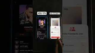 Apple Music iOS 17.1 vs iOS 17.2 Beta 1