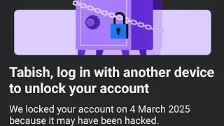 Facebook Log in with another device to unlock your account problem | we locked your account 