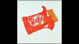 kitkat drawing | kitkat painting | chocolate lover's #shorts #shortvideo