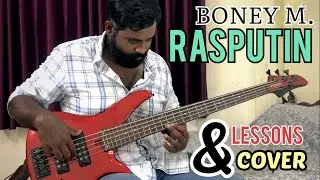 Boney M. - Rasputin ( bass cover & lesson)
