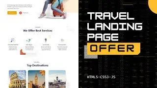 ADOBE XD TO HTML CSS --- TRAVEL LANDING PAGE - Ders 3 - Offer Alanı