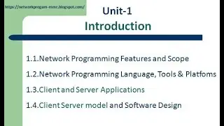 Network programming Using Java BCA 6th sem Unit 1 - TU