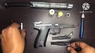 Bongkar unit HK USP S2D dan coba lihat bisa upgrade apa saja #airsoft #springer #mainan #skirmish