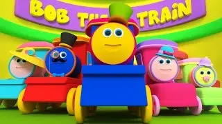 บ๊อบรถไฟ | นิ้วครอบครัวเพลง | เด็กบ๊อง | นิ้วเพลง | 3d Rhymes For Kids | Bob Train Finger Family