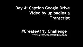 Caption Google Drive Videos with a Transcript