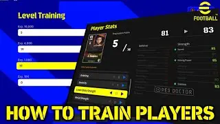 eFOOTBALL 2022 NEW TRAINING SYSTEM | HOW TO TRAIN PLAYERS