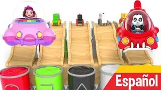 Aprende colores con vehículos de la calle - Learn Colors - Pinky and Panda TV