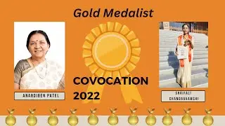 Shaifali Chandravanshi - Gold Medal (LL.M.) Given by U.P. Governor Anandiben Patel || Convocation ||