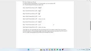 CV sizing for water HVAC control valves