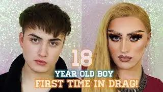 First Time In Drag Makeup Transformation