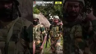 Manipur Violence: Joint Forces Conduct Flag March In Violence-Hit Sugnu #manipurviolence #shorts