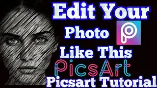 Picsart editing tutorial | how to make scribble effect in picsart | picsart editing