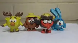 Пин из пластилина. Пин из мультфильма про смешариков.