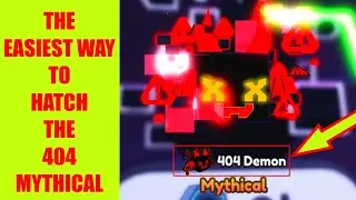 THE EASIEST WAY TO HATCH THE 404 DEMON! Pet Sim X (Roblox)