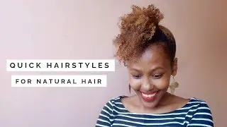 BOBBY PINS TO THE RESCUE | 2 QUICK HAIRSTYLES | NATURAL HAIR