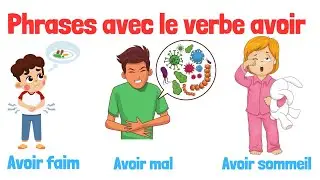 Apprendre des phrases avec le verbe avoir.
