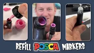 3 ways to REFILL Posca Markers