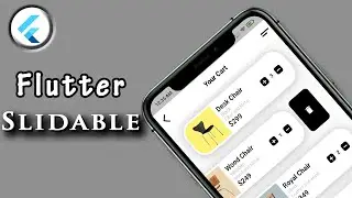Flutter Slidable - Flutter Tutorial - Furniture E commerce App UI