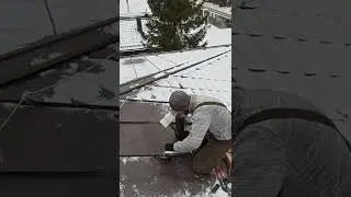 Installation of the deflector,монтаж дефлектора в готовую фальц. кровлю