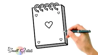 How To Draw A Notebook Tutorial & Easy For Kids