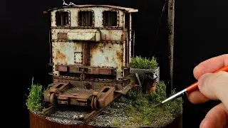 Let's Build: Realistic Rusty Train Diorama!