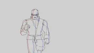 Ryu line test with Opentoonz