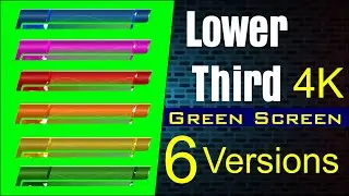 Lower Third Green Screen | 4K 3d Animation