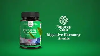 Nature's Craft, Prebiotic + Probiotic, 2.2 Billion CFU, 60 Capsules