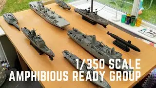 US Navy Amphibious Ready Group 1/350 Scale Model Fleet