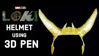 |3D Pen| Loki's helmet using 3D Pen(Wearable)