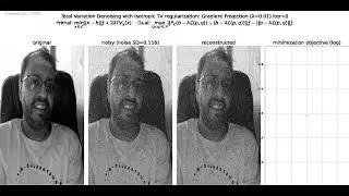 Image Denoising | Inverse Problem | TV prior | Dual objective | GP Algorithm | Proximal | python