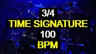 100 BPM - 3/4 Time Signature - Drum Track ( This one is a DRUM TRACK, not a DRUM METRONOME LOOP! )