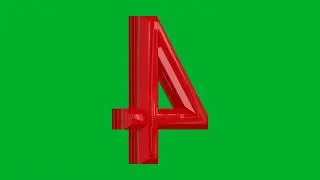 Green screen number -4