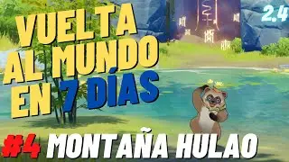 EVENTO VUELTA AL MUNDO EN 7 DÍAS #4 Montaña Hulao con Kichiboushi | 2.4 Español | Genshin Impact #78