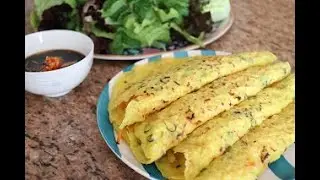 Vegetarian Vietnamese Crepes (Bánh xèo chay) Recipe